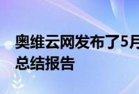 奥维云网发布了5月份中国智能投影线上市场总结报告