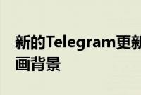 新的Telegram更新带来了群组视频通话和动画背景