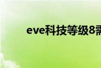 eve科技等级8需要的技能点是多少