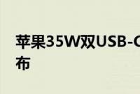 苹果35W双USB-C口电源适配器充电细节公布