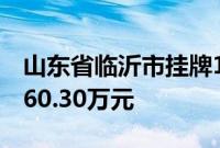 山东省临沂市挂牌1宗商业/办公用地总起价360.30万元