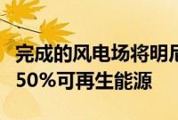 完成的风电场将明尼苏达电力的总产量推高至50%可再生能源