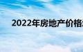 2022年房地产价格增长可能降至个位数