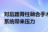 对后路脊柱融合手术的需求增加将给医疗保健系统带来压力