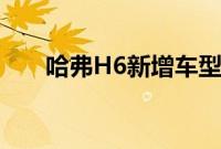 哈弗H6新增车型上市 共推出4个版本