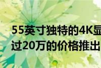 55英寸独特的4K显示屏三星游戏显示器以超过20万的价格推出